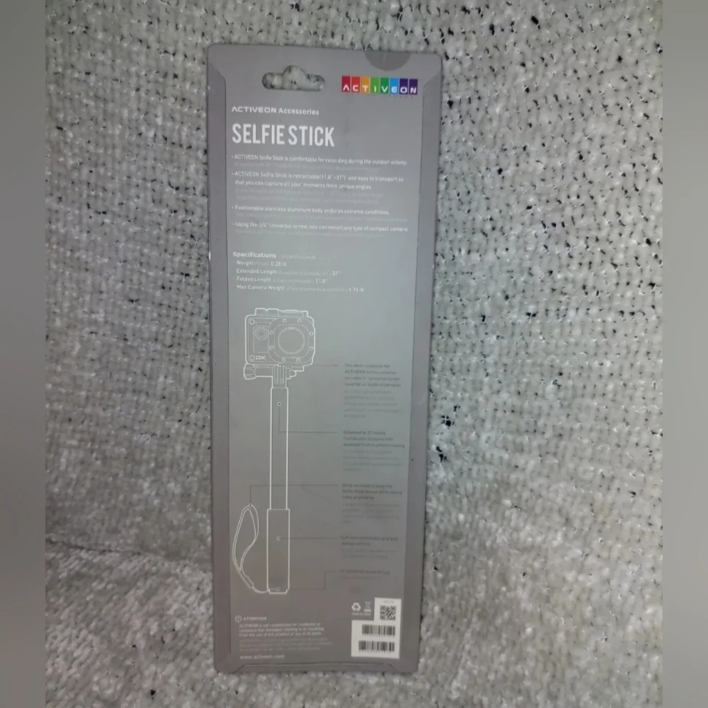 ACTIVEON CX CAMERA/SELFIE STICK